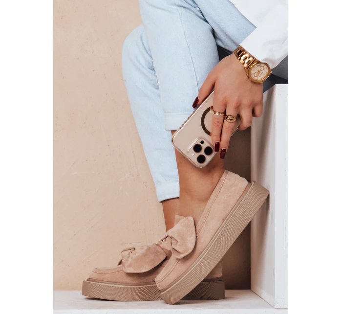 Dámské mokasíny na platformě pink Dstreet model 21983790 - FashionStreet