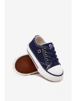 Dziecięce Klasyczne Trampki Big Star DD374162 Granatowe Dziecięce Klasyczne Trampki Big Star DD374162 Granatowe