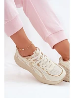 Dámské sportovní tenisky Big Star model 22073688 HIPOLY SYSTEM Béžové - Big Star Shoes Dámské sportovní tenisky Big Star model 22073688 HIPOLY SYSTEM Béžové - Big Star Shoes