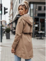 Dámská přechodná bunda parka tmavě béžová Dstreet model 21975166 - FashionStreet