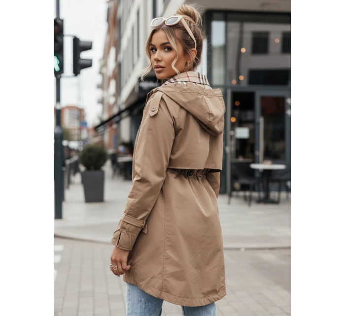 Dámská přechodná bunda parka tmavě béžová Dstreet model 21975166 - FashionStreet