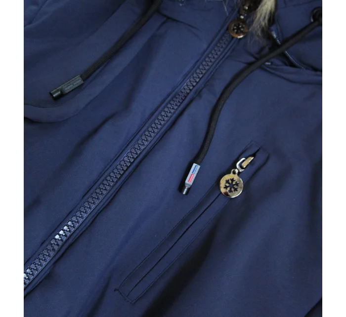 DAMSKA KURTKA ZIMOWA GRANATOWA model 21242381 - 6&8 Fashion DAMSKA KURTKA ZIMOWA GRANATOWA model 21242381 - 6&8 Fashion