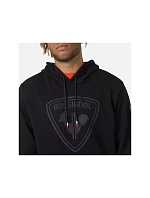 LOGO model 21451100 HOOD FL mikina černá - Rossignol