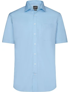 JN  keprová košile s krátkým rukávem 02.0 light blue model 22488366 - Daiber