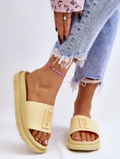 Dámské pantofle Big Star model 21582438 Žluté - Big Star Shoes