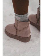 Dziecięce Śniegowce Ocieplane Na Suwak Różowe Big Star MM374101