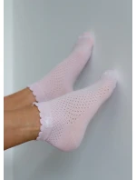 Milena ponožky 1115 Azure s mašľou pre ženy 37-41