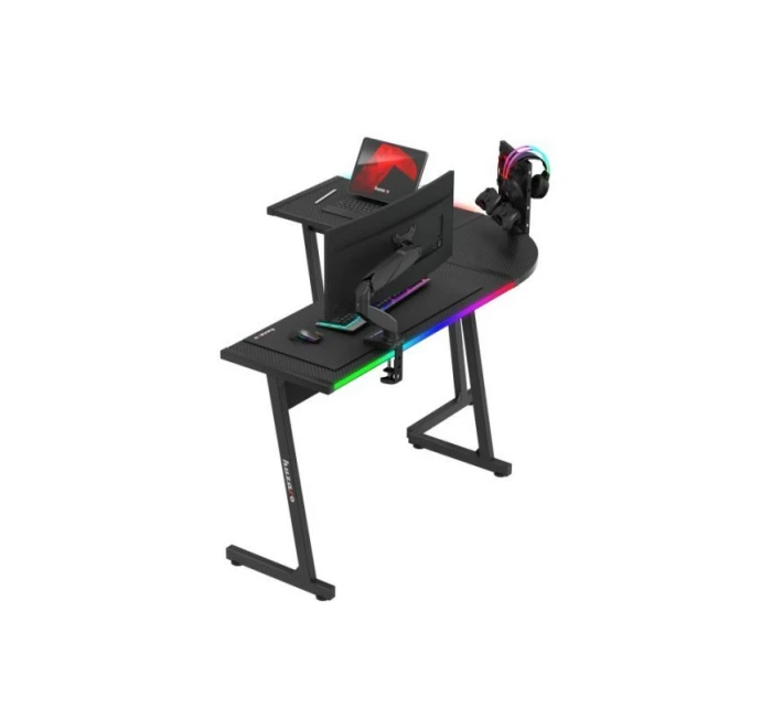 Herní stůl Hero model 21335676 Black RGB - Huzaro