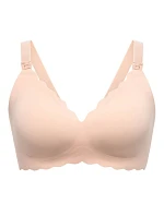 MOMCOZY YN46 bezšvová dojčiaca podprsenka Floral Support, telová farba, veľkosť S MOMCOZY YN46 bezšvová dojčiaca podprsenka Floral Support, telová farba, veľkosť S