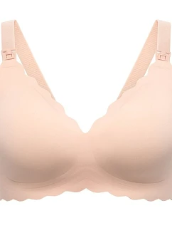 MOMCOZY YN46 bezšvová dojčiaca podprsenka Floral Support, telová farba, veľkosť S