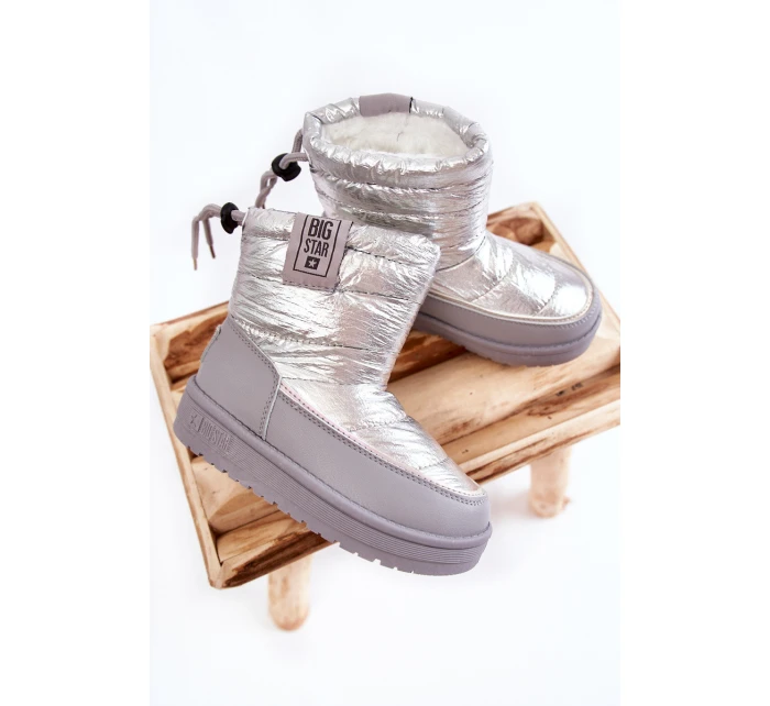 Dziecięce Śniegowce Big Star KK374218 Szaro-Srebrne Dziecięce Śniegowce Big Star KK374218 Szaro-Srebrne