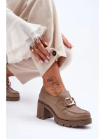 polobotky na sloupku s ozdobou tmavě hnědou model 21630096 - Boto