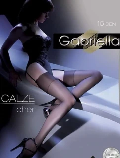 Dámské punčochy k podvazkovému pásu Emotion model 21819197 15 DEN Code 226 - Gabriella