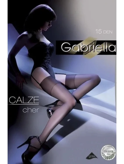 Dámské punčochy k podvazkovému pásu Emotion model 21819197 15 DEN Code 226 - Gabriella Dámské punčochy k podvazkovému pásu Emotion model 21819197 15 DEN Code 226 - Gabriella