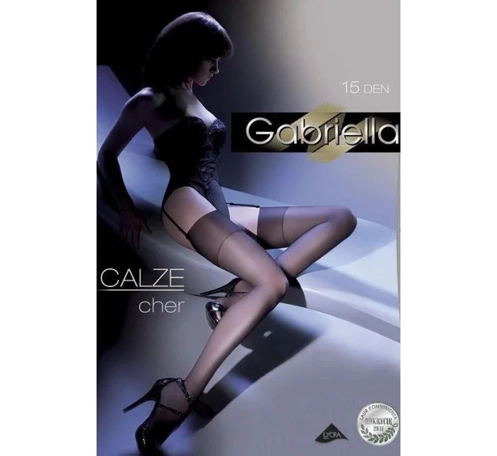 Dámské punčochy k podvazkovému pásu Emotion model 21819197 15 DEN Code 226 - Gabriella Dámské punčochy k podvazkovému pásu Emotion model 21819197 15 DEN Code 226 - Gabriella
