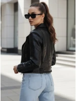 Dámská kožená bunda ramones black Dstreet model 21973170 - FashionStreet