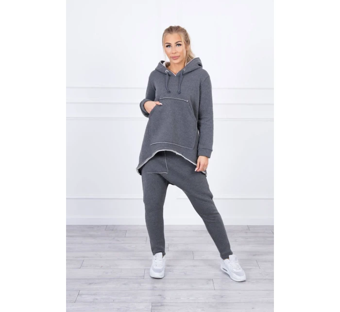 Sada model 18742594 kalhot v grafitové barvě - K-Fashion Sada model 18742594 kalhot v grafitové barvě - K-Fashion