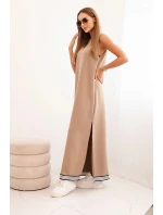 Komplet dámský s viskózou s rozepínací mikinou a dlouhou model 21268143 fango - K-Fashion Komplet dámský s viskózou s rozepínací mikinou a dlouhou model 21268143 fango - K-Fashion