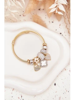 Dámský Náramek Charms Růžový Stříbrný Mouse