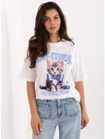 Tričko D12083AI02799A bielo-modré Tričko D12083AI02799A bielo-modré