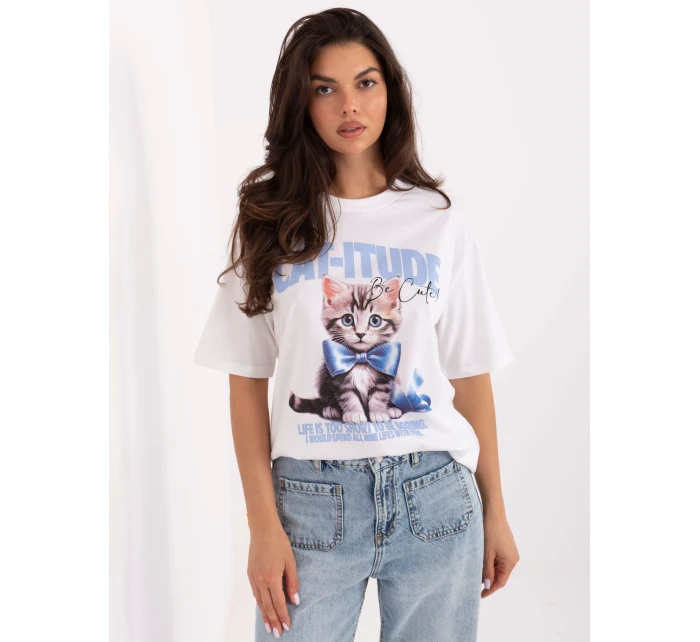 Tričko D12083AI02799A bielo-modré Tričko D12083AI02799A bielo-modré