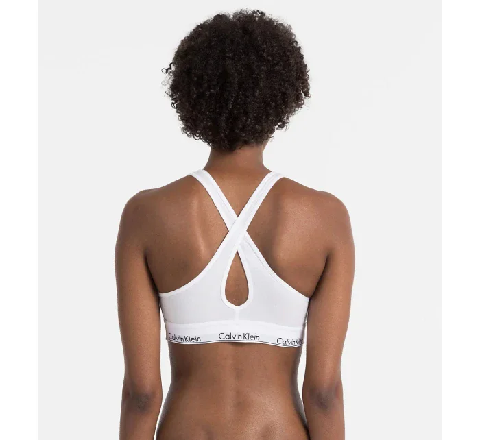Podprsenka športová QF1654E-100 biela - Calvin Klein