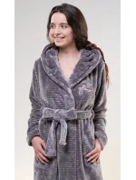 Dámský župan krátký s kapucí model 16162356 - Vienetta Dámský župan krátký s kapucí model 16162356 - Vienetta