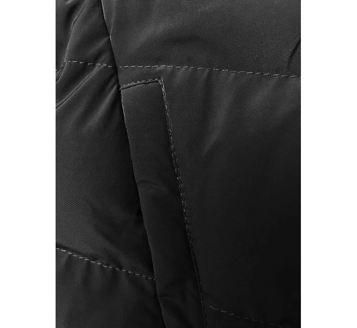 Černá zimní bunda s kapucí model 21246061 - LHD
