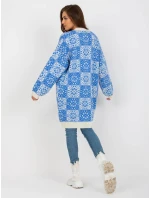 Dámský svetr LC SW model 17657807 bílý a modrý - FPrice