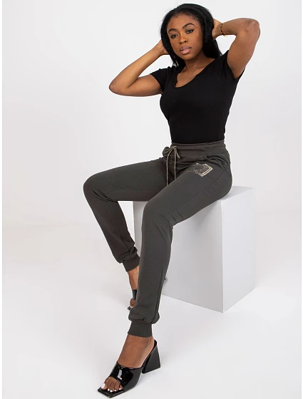 Tepláky RV DR 7284.43 dark khaki