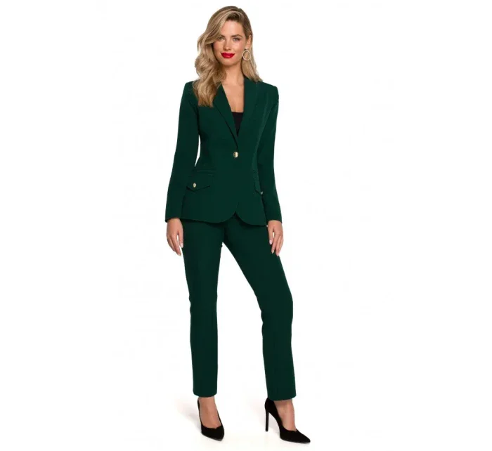 Bunda s kapsou a klopou lahvově zelená model 17652552 - Makover