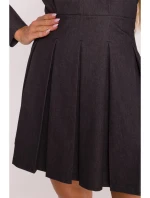 M884 Džínsové šaty - grafitové