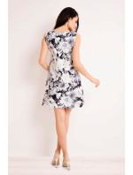 Šaty model 19003756 Námořnická modř Květiny - Infinite You