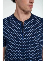 Pyžamo s knoflíkovou légou model 20796587 modré - Vamp