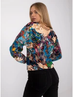 Dámská halenka DHJ BZ tmavě modrá model 21896490 - FPrice Dámská halenka DHJ BZ tmavě modrá model 21896490 - FPrice