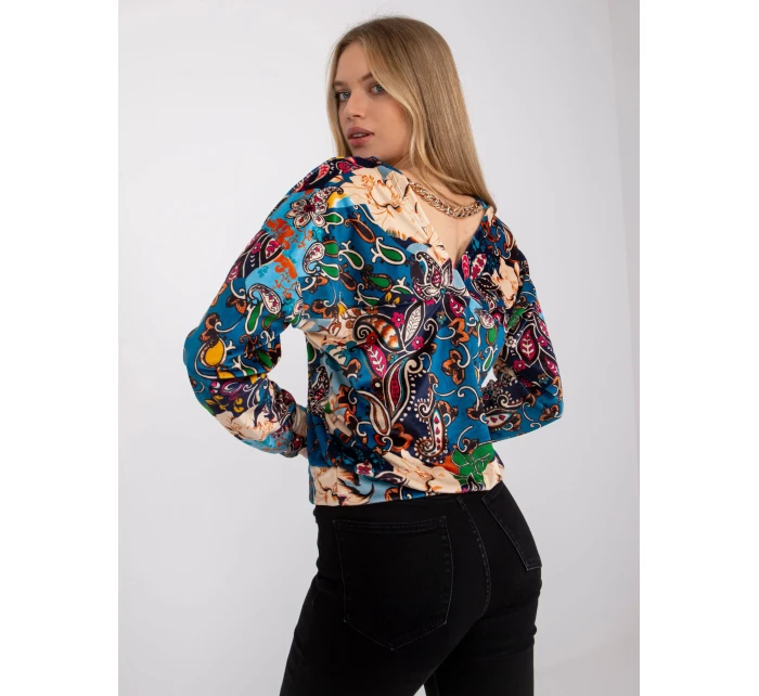 Dámská halenka DHJ BZ tmavě modrá model 21896490 - FPrice Dámská halenka DHJ BZ tmavě modrá model 21896490 - FPrice