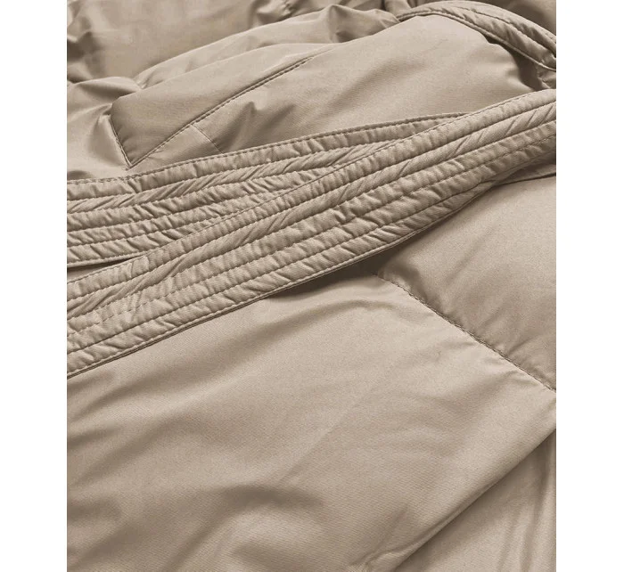 Béžová dámská zimní  bunda model 21245837 - J.STYLE