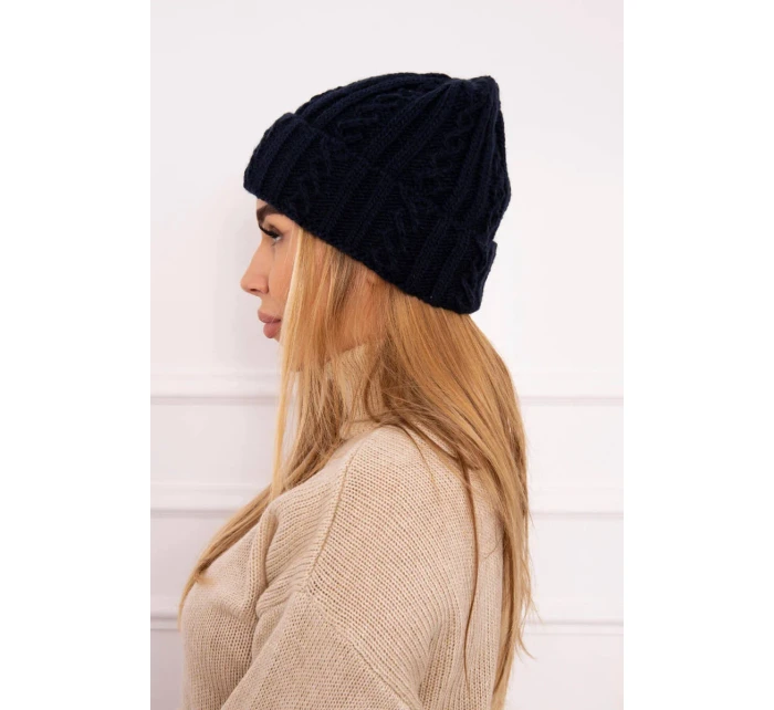 Šiltovka s vyhrňovacím lemom Marzena K206 navy blue