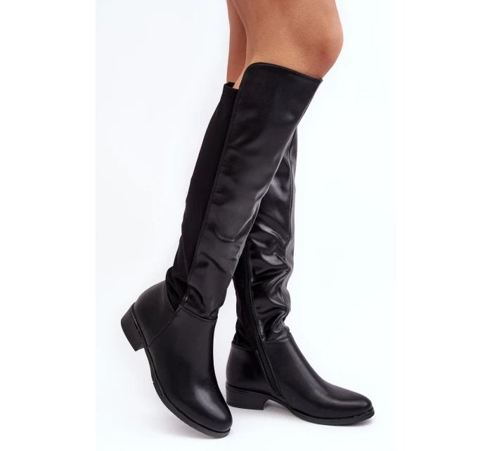 Dámské kožené kotníkové boty  černé model 21640743 - S.Barski