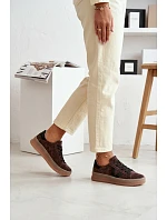 Dámské tenisky Vinceza 79597 na platformě hnědé