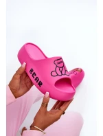 Dámske penové papuče na pevnej podrážke s medvedíkom Fuchsia Lamira Dámske penové papuče na pevnej podrážke s medvedíkom Fuchsia Lamira