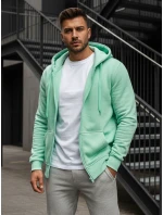 Pánska mikina s kapucňou mint FashionStreet BX5231