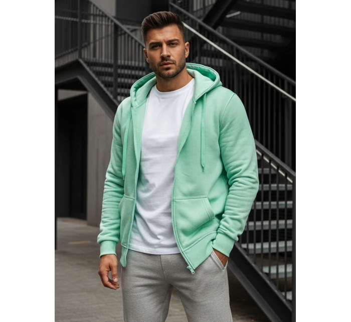 Pánska mikina s kapucňou mint FashionStreet BX5231