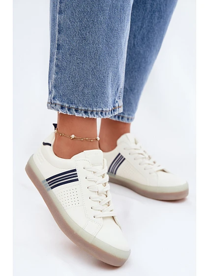 Eko kožené dámské tenisky Big Star model 22074741 Bílé - Big Star Shoes