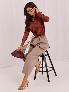 Spodnie IT SP model 22251348 ciemny bezowy - FPrice