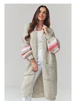 Zapínanie svetra model 226864 Makadamia