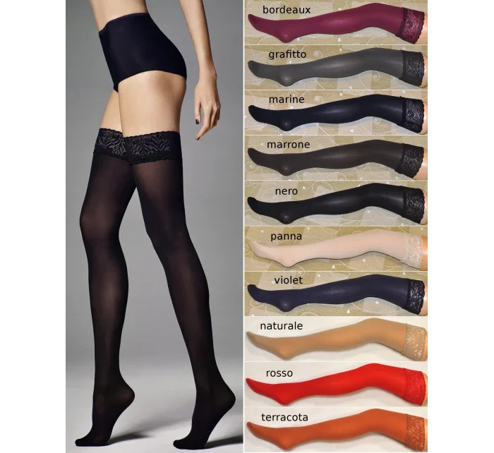 Dámské samodržící punčochy model 7460343 Fiona 60 den - Veneziana