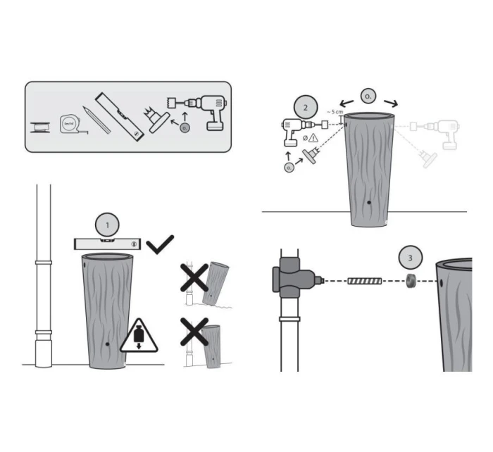 ALANA FLOWER 160L ANTRACITOVÁ NÁDRŽ NA PITNÚ VODU