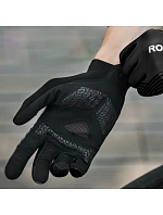 Cyklistické rukavice Rockbros jar/leto/jeseň, plné, veľkosť: L - čierne