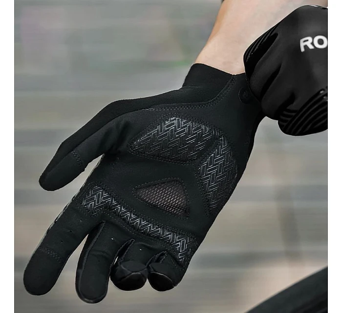 Cyklistické rukavice Rockbros jar/leto/jeseň, plné, veľkosť: L - čierne